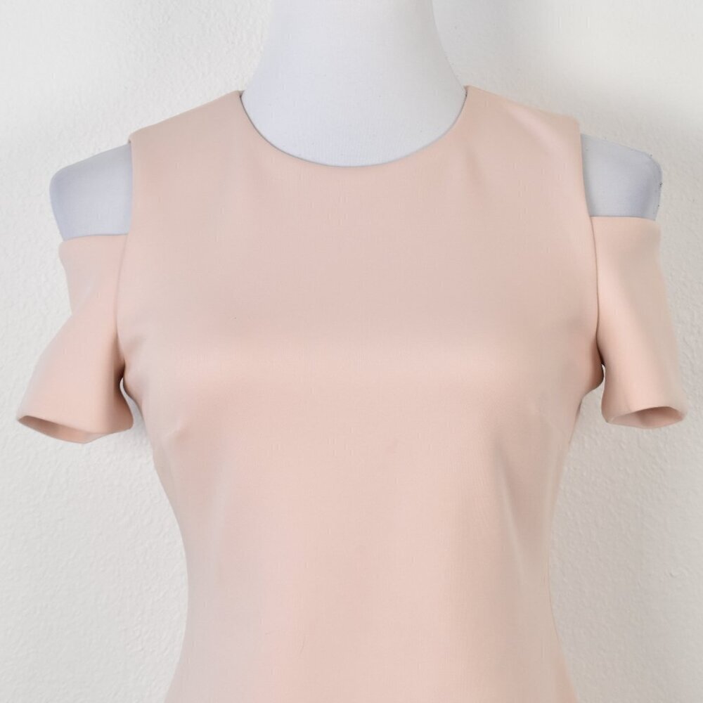 Calvin Klein Cold Shoulder Scuba Sheath Dress - 4 - Picture 3 of 9